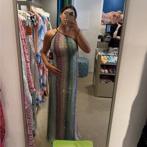 Missoni One-Shoulder Sequin Dress